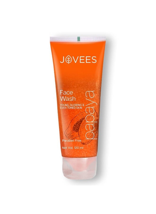 Jovees Herbal Papaya facewash 120ml, Skin Renewing Radiant Day Cream 50g, Nourishing & Hydrating Night Firming Cream 50g Combo For Full Day Skin Care (Set of 3) - Image 3
